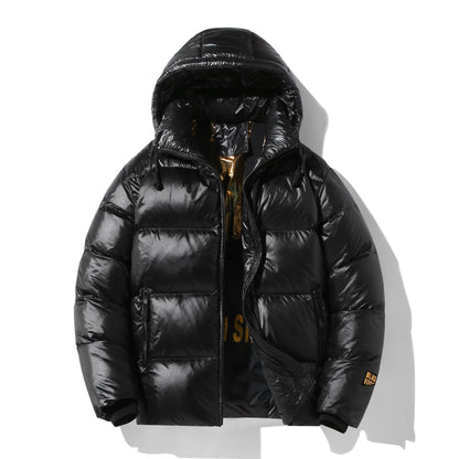 New Black Gold Plus-sized Plus-sized Fashion Warm Padded Jacket Men